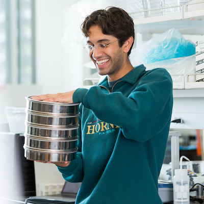 A research student who has received funding support at LMU.